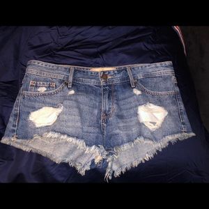 Hollister Low rise jean shorts
